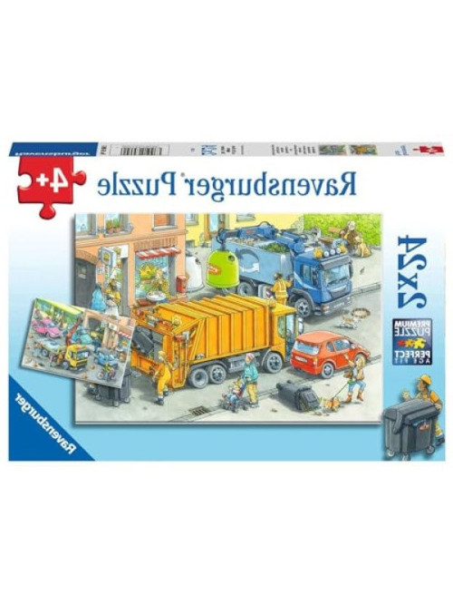 2x24 Parça Çöp Kamyonu Puzzle