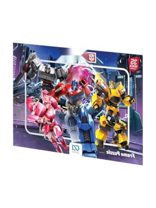 Transformers Temalı 35 Parça Çocuk Puzzle - 34x24 cm