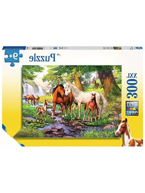300 Parça Nehirde Atlar Temalı Puzzle