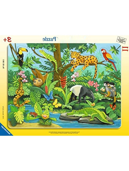 11 Parçalı Canlı Renklerde Hayvanlar Puzzle