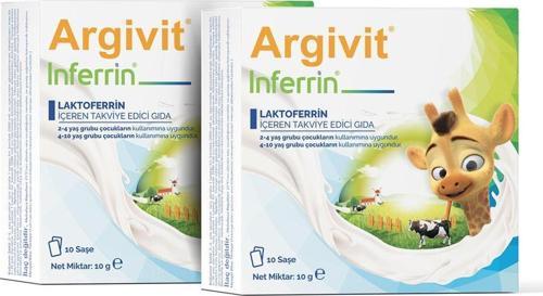 Inferrin Lactoferrin - Laktoferrin Içeren Takviye Edici Gıda 10 Saşe 2'Li Paket