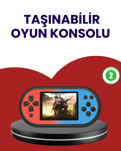 520 Oyunlu El Oyun Konsolu Tv Bağlantılı Hd Lcd Ekranlı