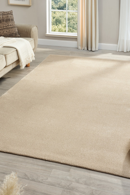 Puffy Düz Renk Peluş Kalın Dokuma Kesme Yolluk Makina Dokuma Halısı