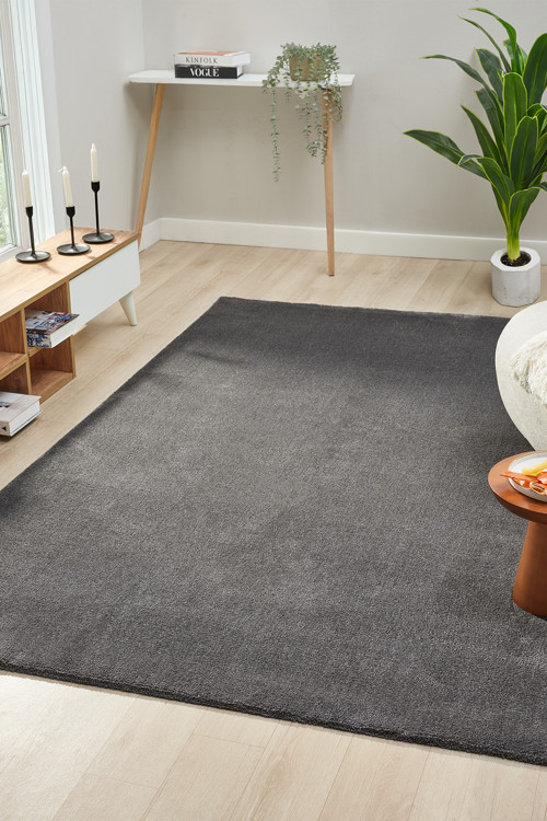 Puffy Düz Renk Peluş Kalın Dokuma Kesme Yolluk Makina Dokuma Halısı