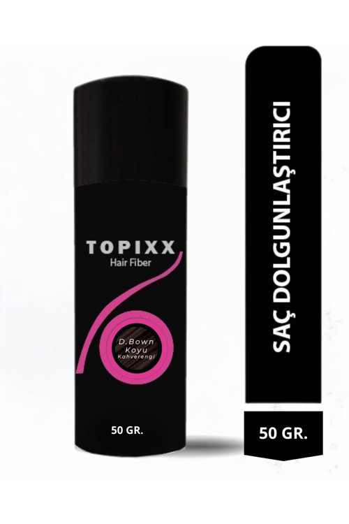 50 Gr. Koyu Kahverengi/Dark Brown Saç Dolgunlaştırıcı Topik Toz