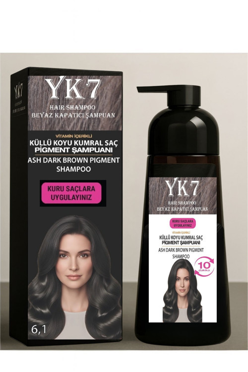 Beyaz Kapatıcı (Küllü Koyu Kumral 6.1) Hızlı Boya 300 Ml. Şampuan 13 Renk Seçeneği
