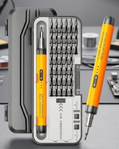 Type C Şarjlı Mini Elektrikli Tornida 38 Uçlu Manyetik Tamir Kiti