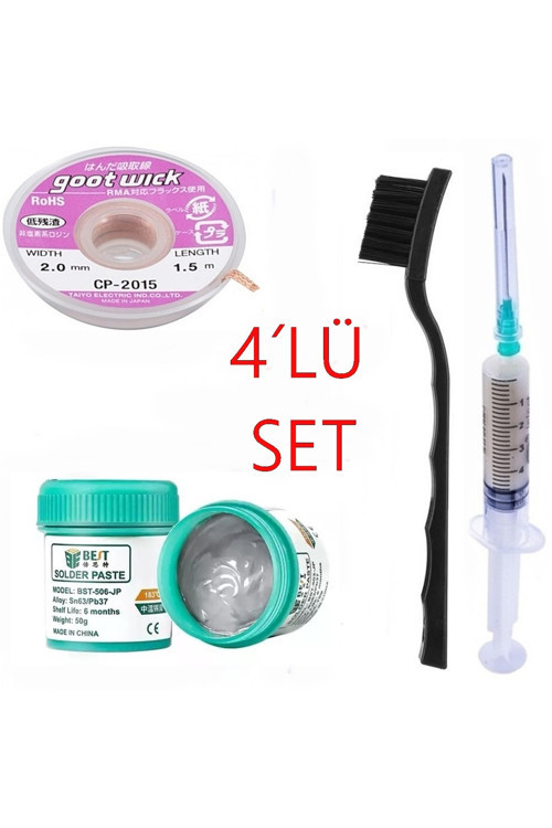 Paste 183°C50Gr Flux Lehim Toplama Lehim Emme Teli 2,0 Mm Xxl09