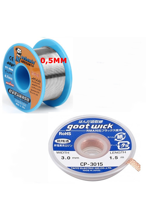 Lehim Emme Teli Cp3015 Ve Mchanic İng Lehim Teli 0,5Mm 2İn1 Arada