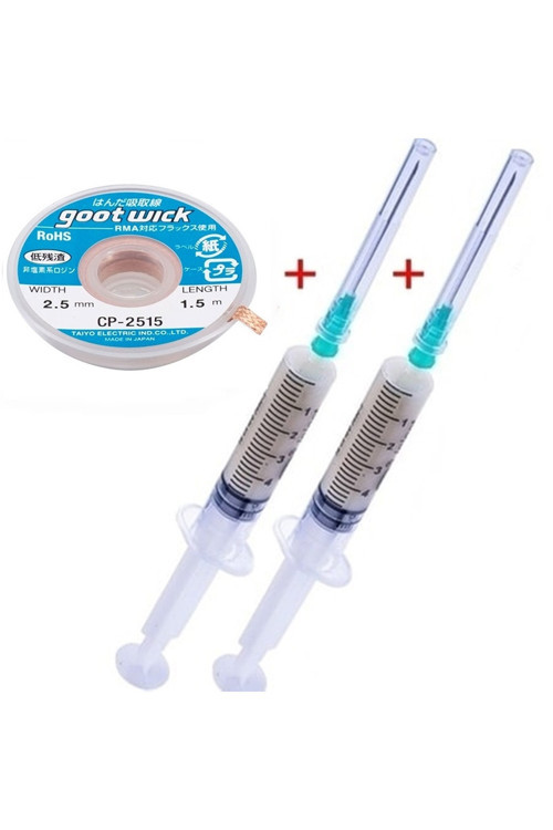 Goot Wick Cp-2015 Örgülü Lehim Sökme Teli 2,5 Mm X 1,5 Mt Fluk Lehim Toplama Set04
