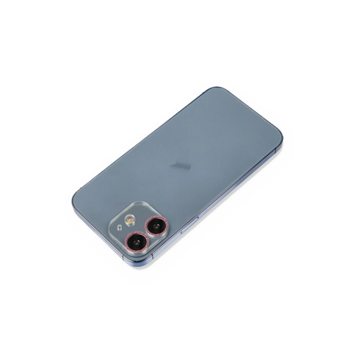 İphone 12 Mini Shine Kamera Lens Koruma Cam - Pembe