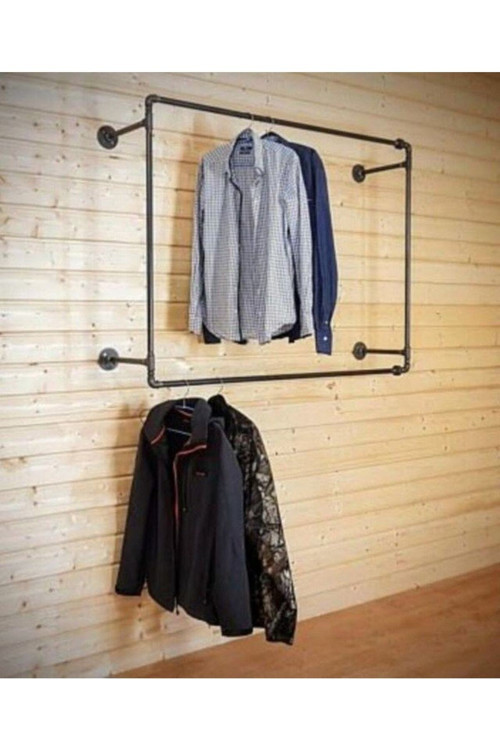 Dekoratif Borudan Askılık 150 Cm