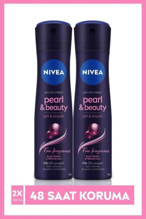 Kadın Sprey Deodorant Pearl&beauty Fine Fragrance,48 Saat Anti-perspirant Koruma 150ml X2 Adet