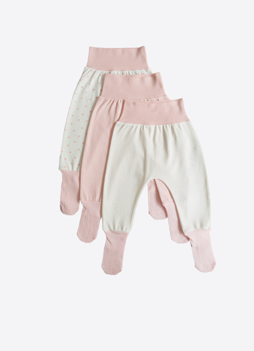Organik New Dreams 3'lü Çoraptolon Pembe
