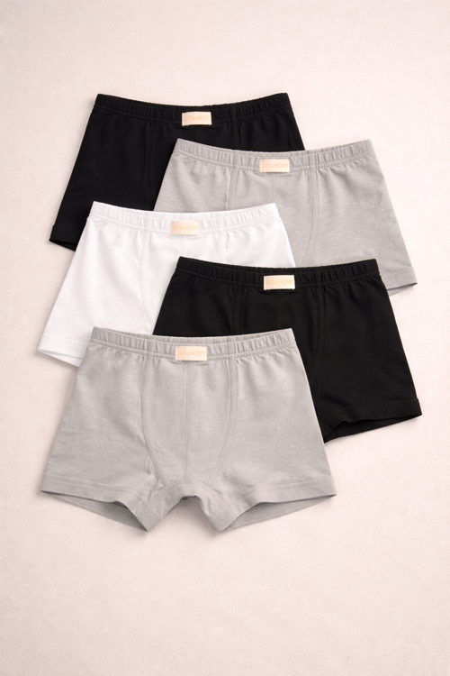 Erkek Çocuk 5'li Boxer Çok Renkli