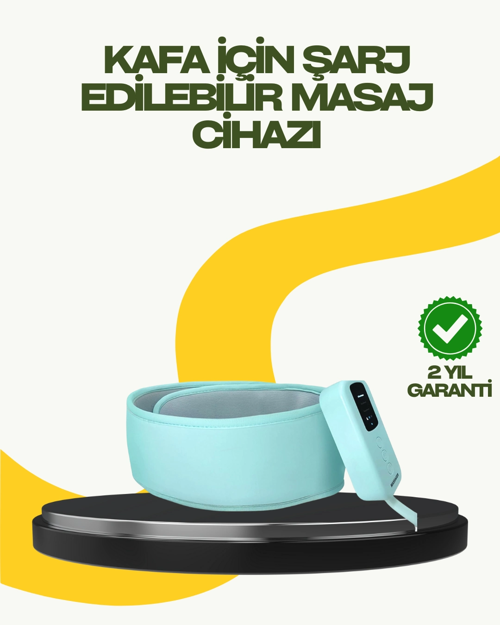 Isıtmalı Baş Masaj Aleti Rahatlatıcı ve Stres Giderici Tasarım