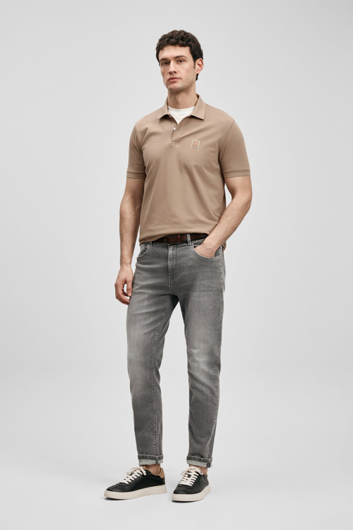 Erkek Carter Smart Polo T-Shirt 111040233 Toprak