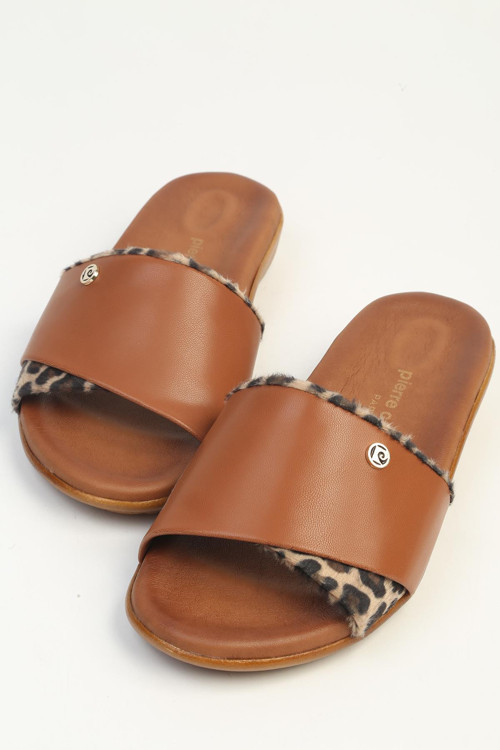 Taba Leopar Kadın Terlik PC-7802