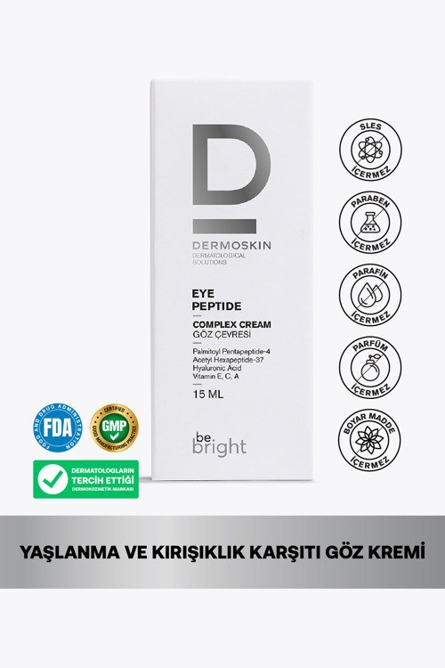 Yaşlanma ve Kırışıklık Karşıtı Canlandırıcı ve Nemlendirici Be Bright Göz Çevresi Kremi 15ml