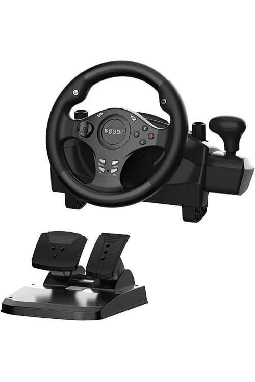 R270 Direksiyon Seti Çift Motorlu Titreşimli Pc/Ps3/Ps4/Xbox One/X360 Nintendo Switch/Android Uyumlu