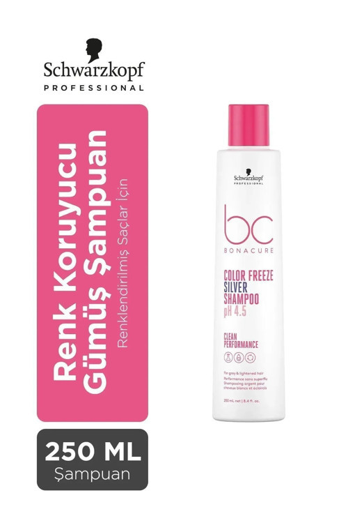 BC Bonacure Color Freeze istenmeyen sıcak renk tonlarını azaltıcı Mor Şampuan 250ml