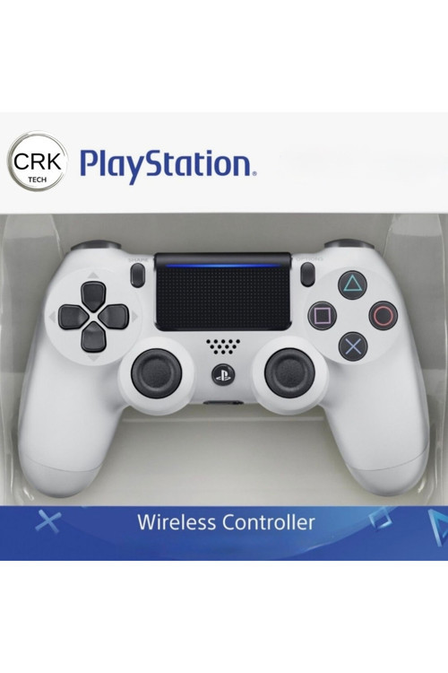 Ps-4 Kablosuz Gamepad Garantili Joystıck Yenilenmiş Gamepad Controller-Beyaz Dualshock 1.5 Mt Hediye
