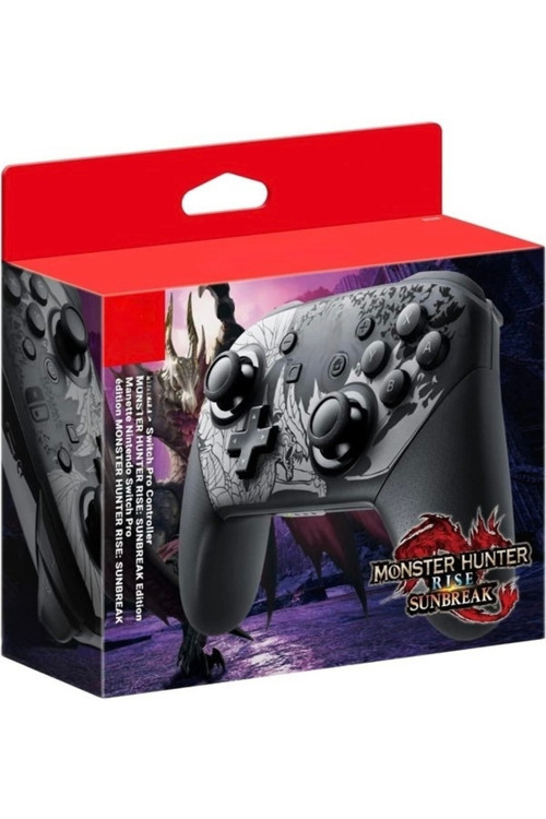 Switch Pro Controller Uyumlu Premium Kablosuz Gamepad - Monster Hunter Rıse Sunbreak Special Edition