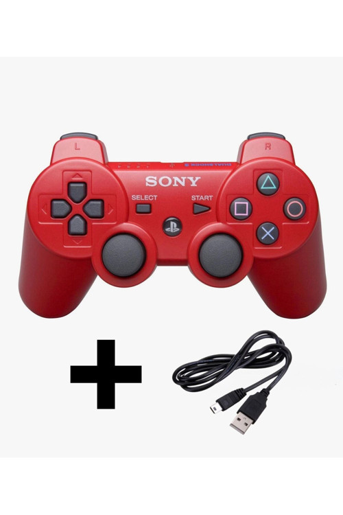 Ps3 Dualshock Gamepad Yeni Nesil Kol Joystıck Oyun Kolu Ps3 + Pc + 1.5 Mt Şarj Kablosu Hediye