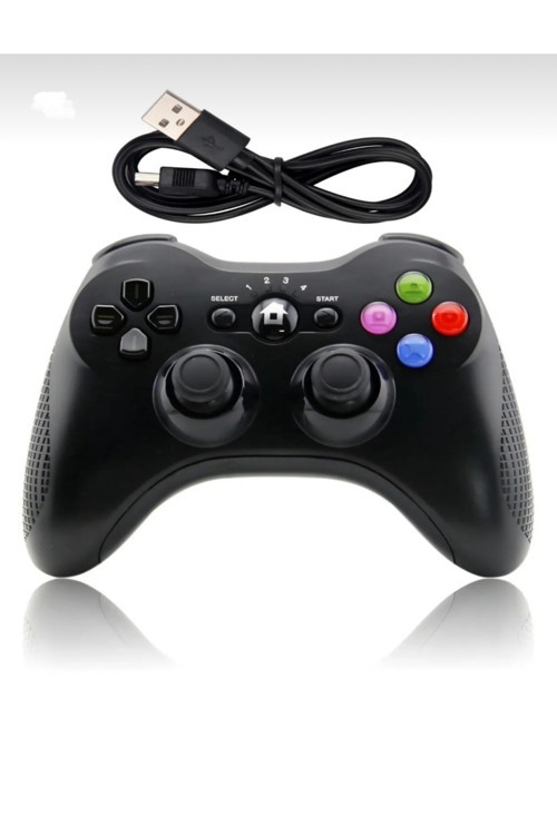 Double Çift Titresimli Ps3 Uyumlu Sarjli Kablosuz Oyun Kolu Wireless Ps3 Oyun Kolu Sarj Kablosu