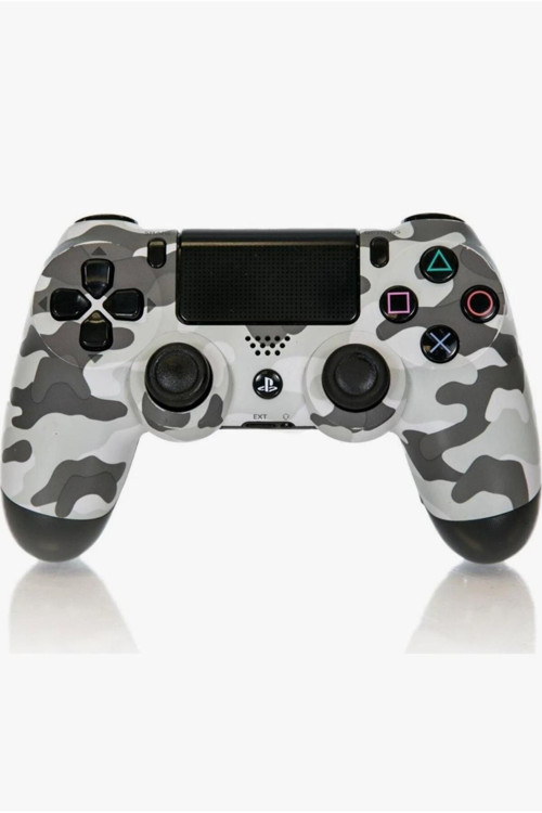 Ps4 Kablosuz Gamepad Garantili Joystıck Yenilenmiş Gamepad - Gri Kamuflaj+ 1.5Mt Kablo Hediye