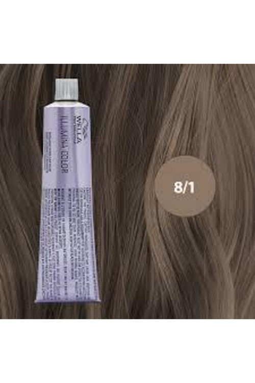 Illumina 8/1 Açık Küllü Kumral Saç Boyası 60 _ml
