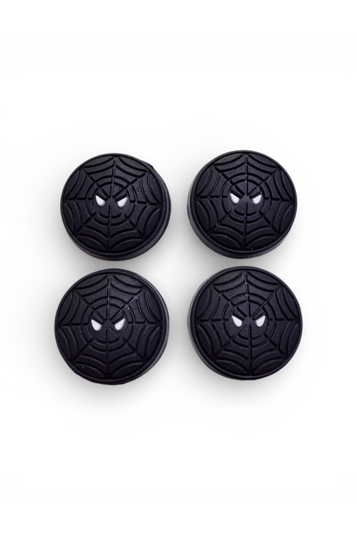 Ps5 Ps4 Ps3 Xbox Ns Uyumlu 4 Adet Analog Koruyucu Spider-Man Gamepad Slikon Koruyucu Ultra Kalite