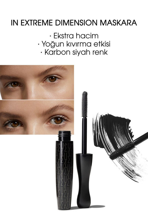 Kirpikleri Hacimlendirici,Uzatıcı,Kıvırıcı Extreme Dimension 3d Black Lash Maskara 13 ML