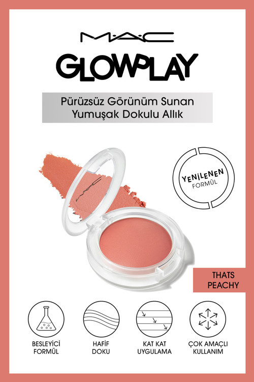 Doğal Görünümlü Hafif Doku Ağırlık Hissi Vermeyen Yumuşak Dokulu Allık-that's Peachy
