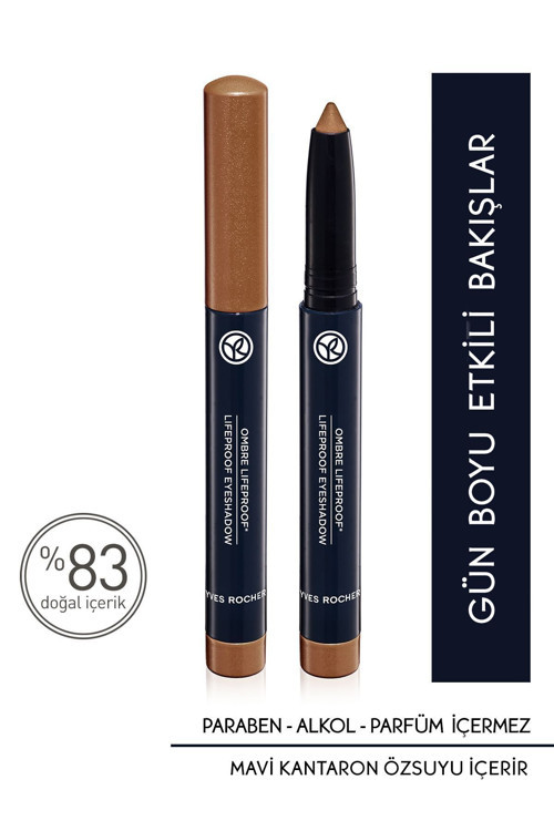 Yoğun Pigmentli Ve Sedefli Parlak Kremsi Dokulu Kalıcı Kalem Far-03. Bronz Far 1.4 Gr