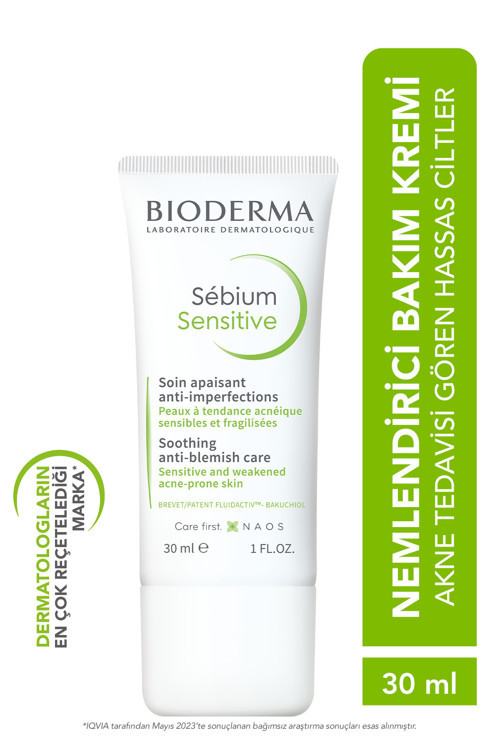 AKNEYE EĞİLİMLİ HASSAS CİLTLER İÇİN AKNE KARŞITI NEMLENDİRİCİ HASSAS BAKIM KREMİ 30 ml