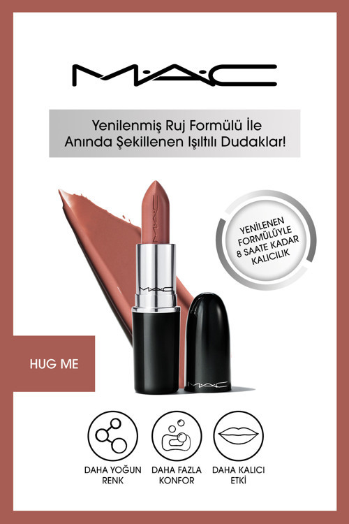 Lustreglass Sheer-Dudaklara Yoğun Parlaklık ve Işıltılı Görünüm Kazandıran Ruj- Hug Me 3g