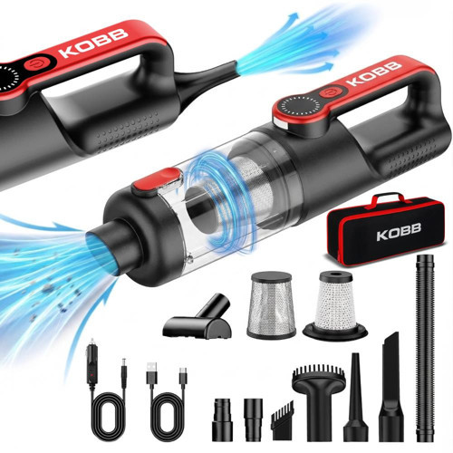 KBV20 12Volt/ Li-ion Şarjlı Kömürsüz Motor Hibrit Araç Süpürgesi + 8 Parça Aksesuar Seti + Taşıma Çantası