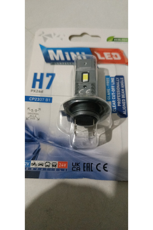 H7 Mini Compact Led Oto Ampul 2Li Set 2Adet