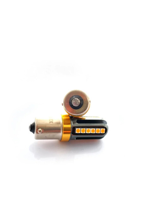 Photon P21W Turuncu Düz Tırnak Tek Duy Led Ampul Takımı 12-24 Volt Uyumlu