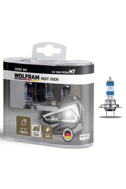 Ampül Beyaz Işık 12V H7 150 Güçlü 20 Beyaz Işık Takım Ns-22197Nv