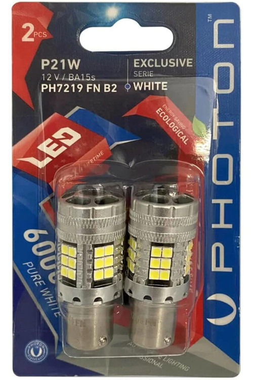 Vegashop 93 P21W Beyaz Tek Duy Fanlı Ampul Takımı, 12 Volt, 2 Adet Atelier 1032927