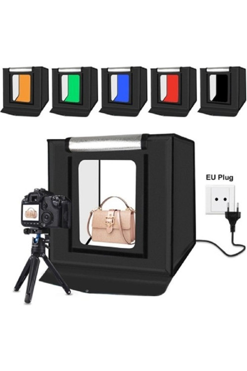 Profesyonel Puluz 2X32 Led Işıklı 40X40Cm Fotoğraf Çekim Çadırı