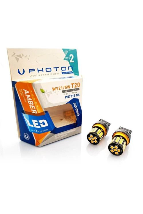 T20 W21/5W Amber Çift Duy Dipsiz Led