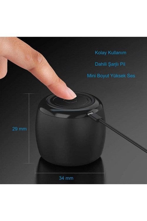 Ses Bombası Mini Bluetooth Hoparlör Mini Boyut Yüksek Ses Wireless Speaker