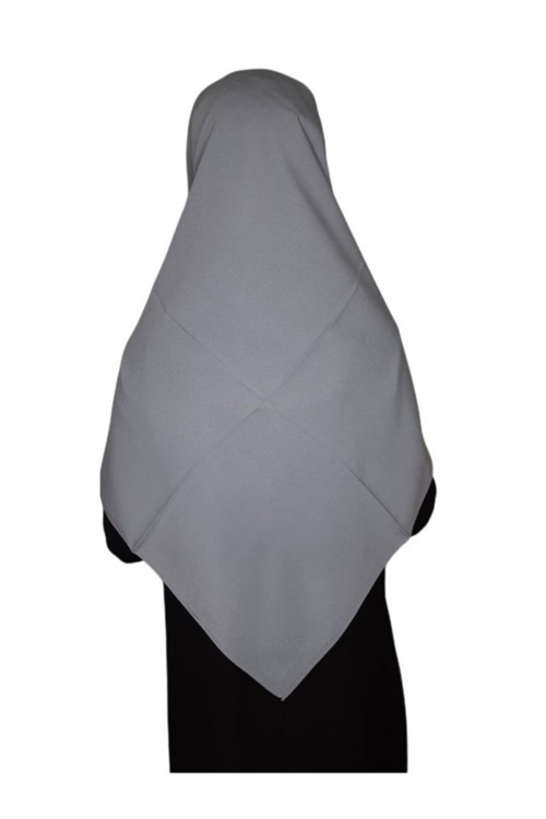Medine Ipegi Büyük Boy Esarp 110X110 Gri Renk