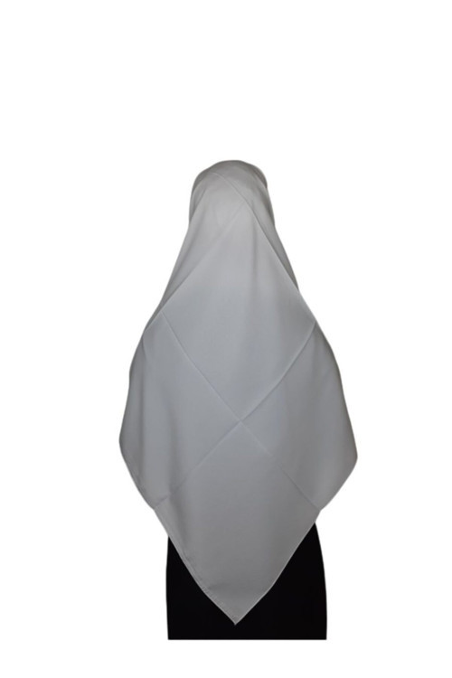 Medine Ipegi Büyük Boy Esarp 110X110 Beyaz
