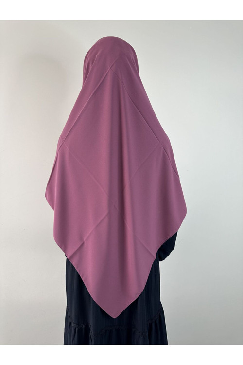 Medine İpegi Büyük Boy Esarp 110X110 Gül Kurusu