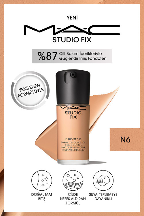 Doğal Mat Bitişli Besleyici Formül Spf15 24 Saate Kadar Kalıcı N 6 Fondöten 30ml