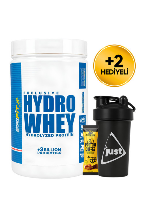 HydroWhey Protein Tozu 900 Gr 30 Servis Çilekli Pasta + 3 Milyar Probiyotik + Shaker + Protein Kahve